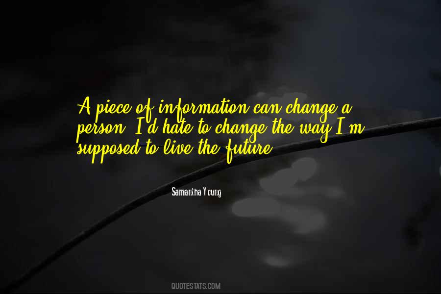 Can't Change A Person Quotes #182434