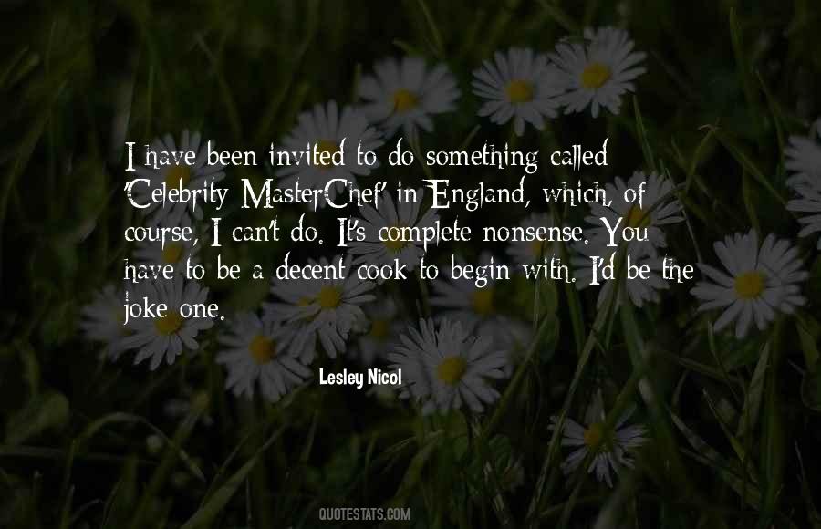 Can't Cook Quotes #8255