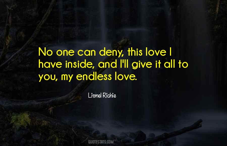 Can't Deny Love Quotes #147080