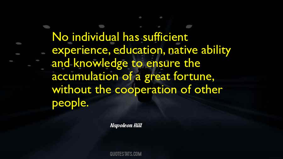 Individual Experience Quotes #1054715