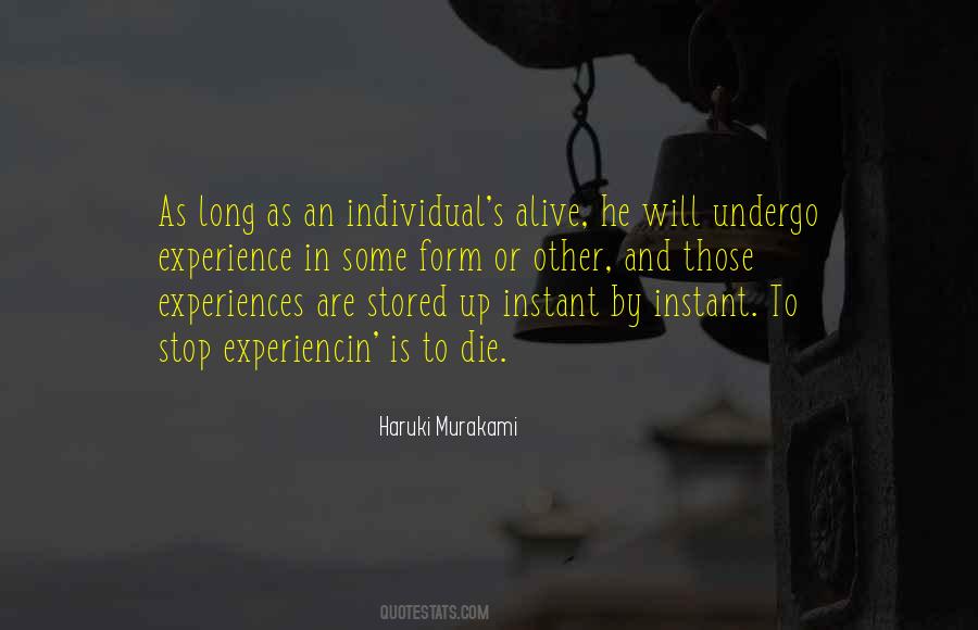 Individual Experience Quotes #1169197