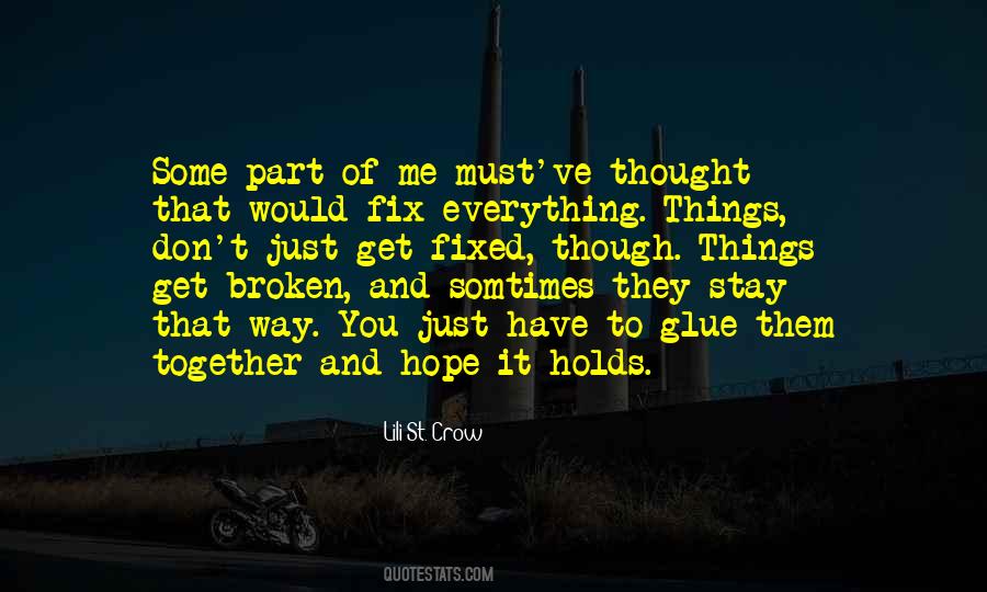 Can't Fix Everything Quotes #614314