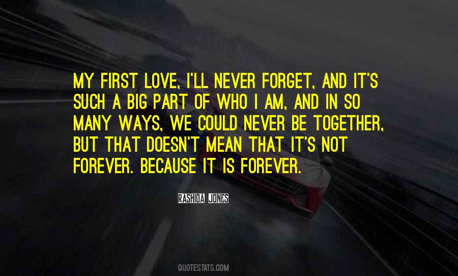 Can't Forget First Love Quotes #204799