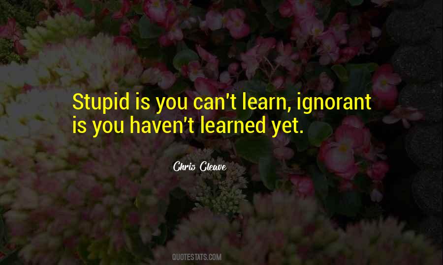Can't Learn Quotes #442782