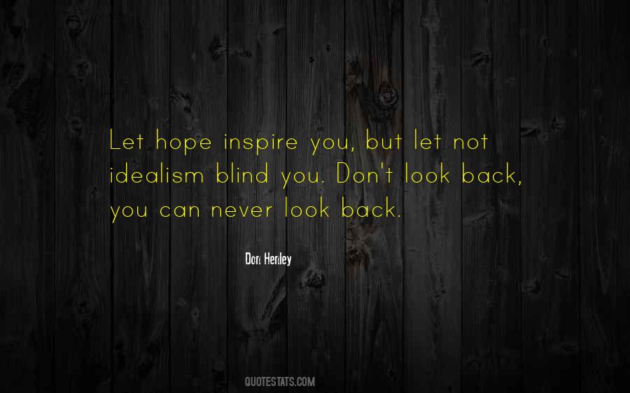 Can't Look Back Quotes #232683