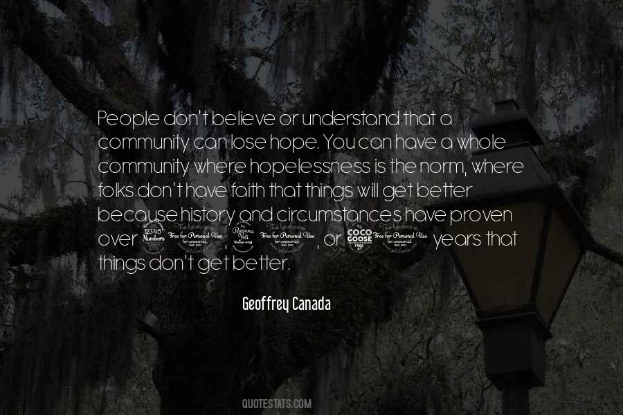 Can't Lose Hope Quotes #1437960