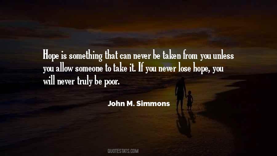 Can't Lose Hope Quotes #176700