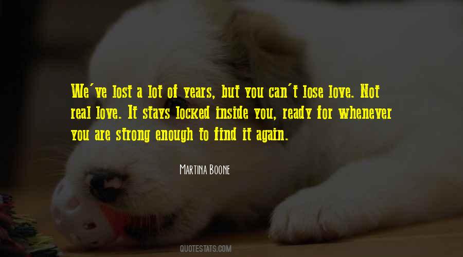 Can't Lose Love Quotes #951782