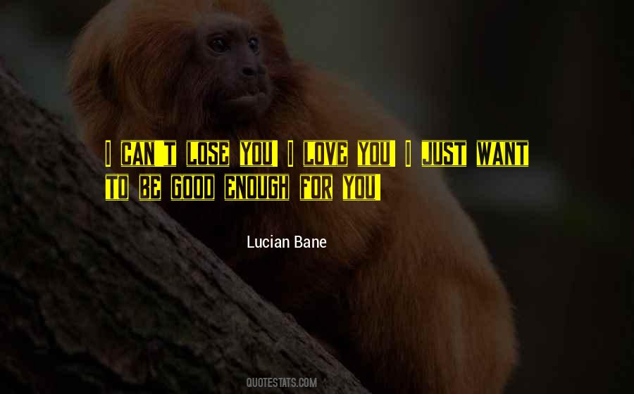 Can't Lose You Love Quotes #471149