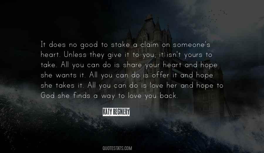 Can't Love Back Quotes #674492