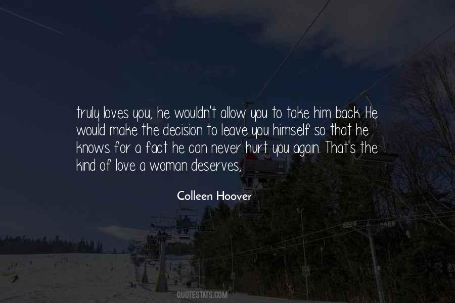 Can't Love You Back Quotes #1217608