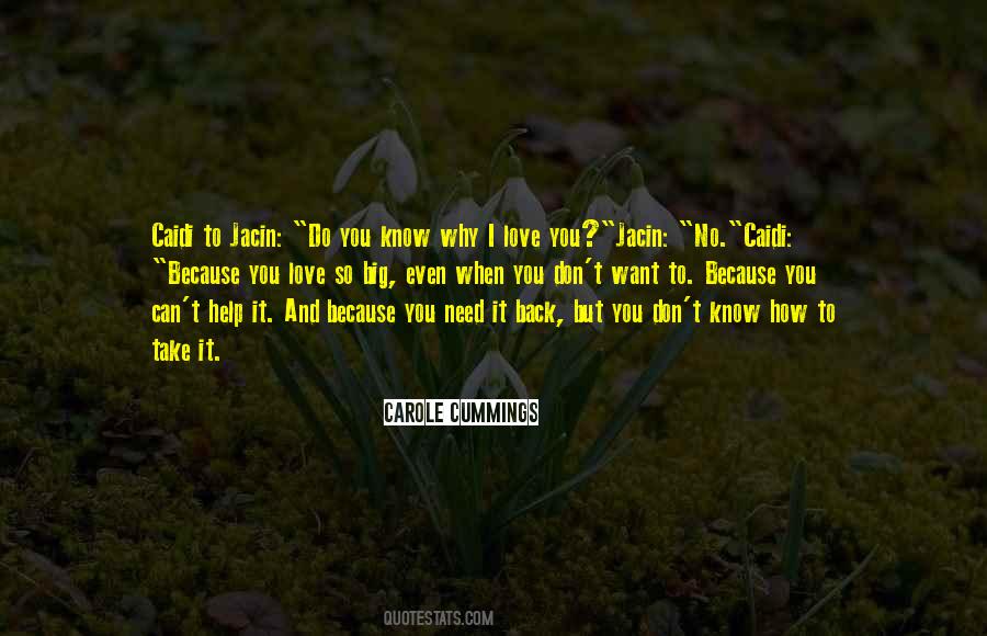 Can't Love You Back Quotes #1308927