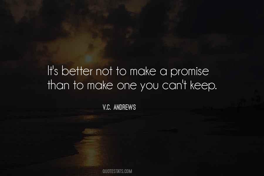 Can't Promise You Quotes #152675