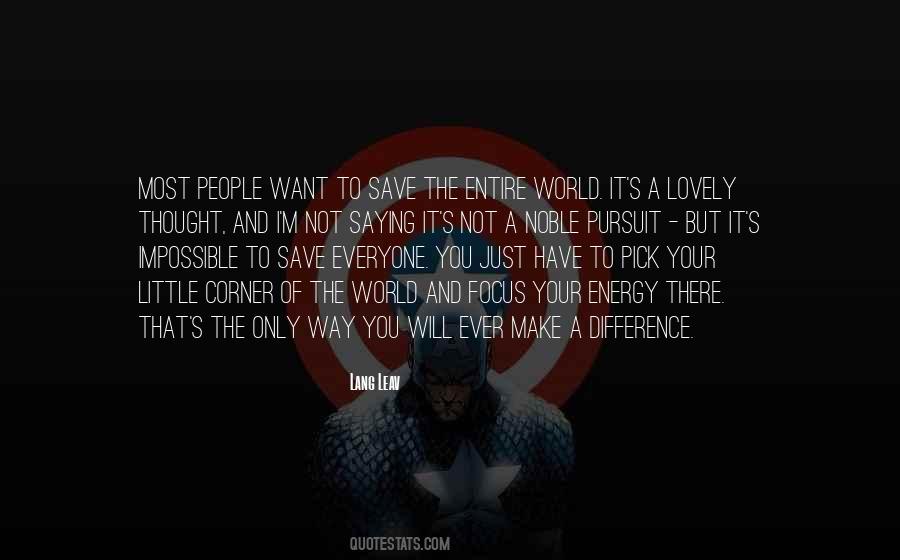 Can't Save Everyone Quotes #498463