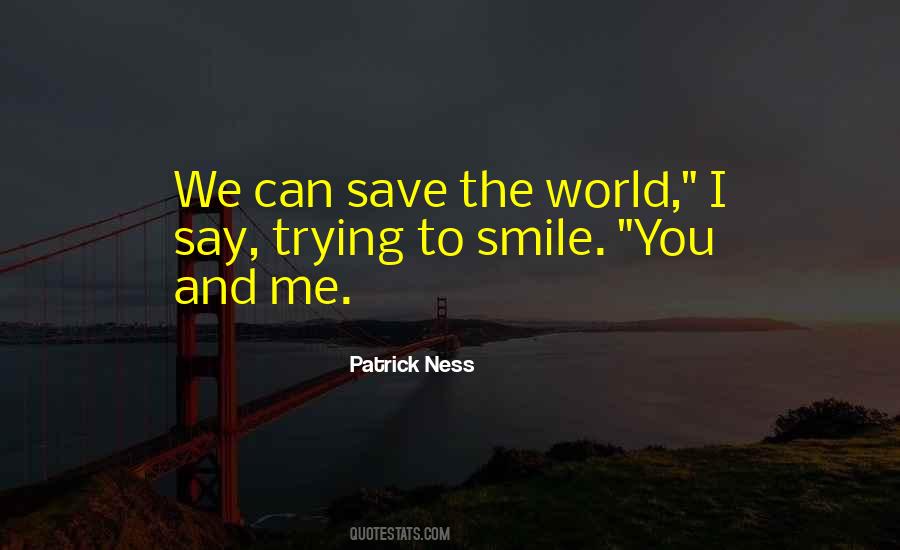 Can't Save The World Quotes #159675