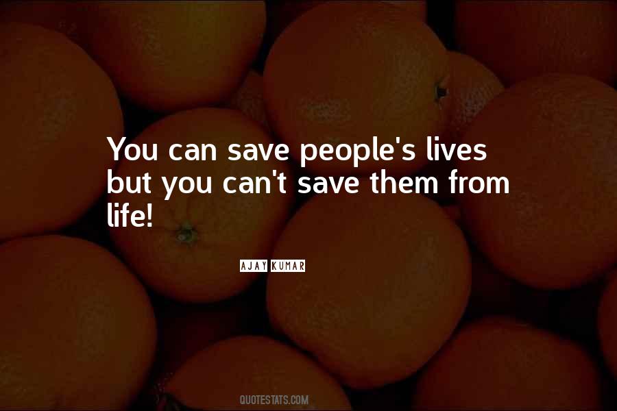 Can't Save You Quotes #119579