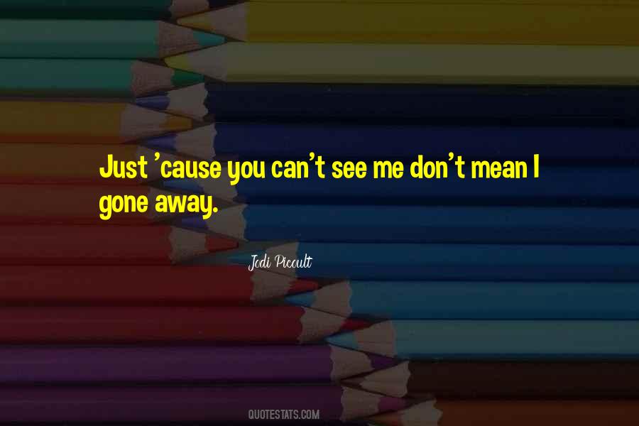 Can't See Me Quotes #1548722