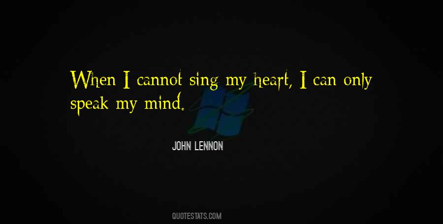 Can't Speak My Mind Quotes #224863