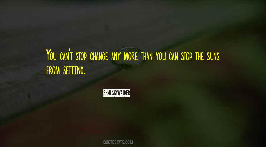 Can't Stop Change Quotes #495856