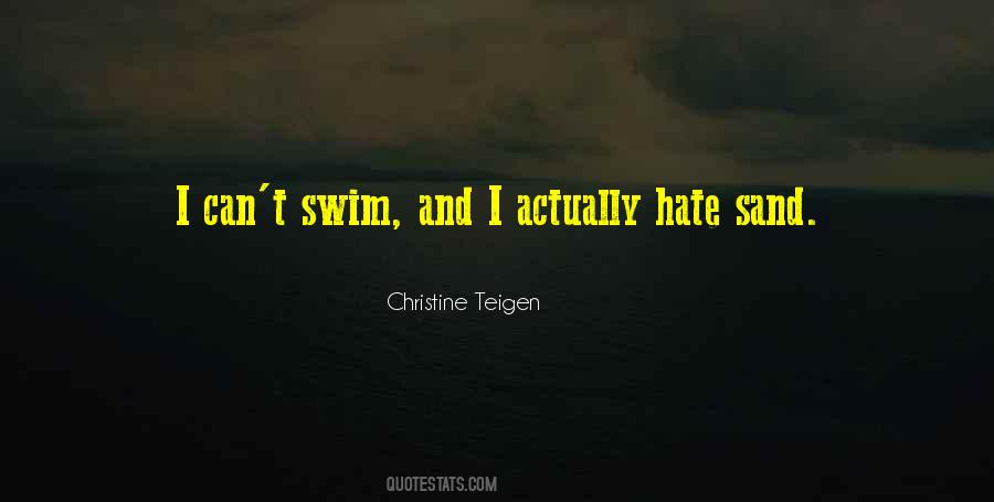 Can't Swim Quotes #883675