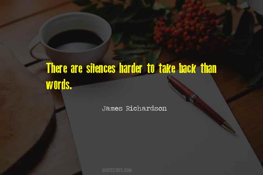 Can't Take Back Words Quotes #523745