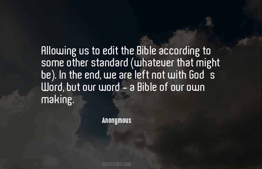 End Of The Word Quotes #1477432