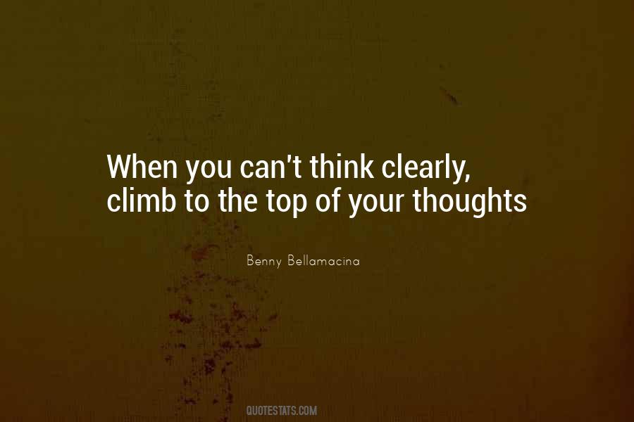 Can't Think Clearly Quotes #36793