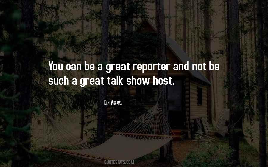 Talk Show Host Quotes #651533