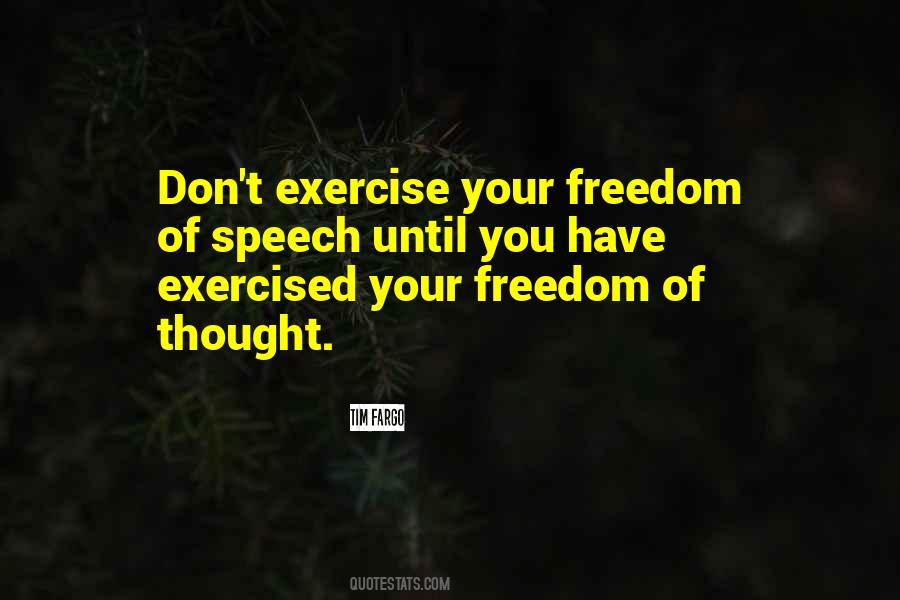 Speech Freedom Quotes #180407