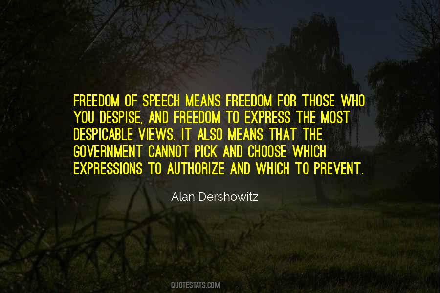 Speech Freedom Quotes #70653