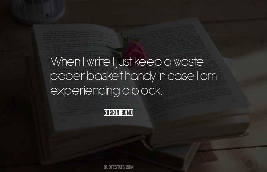 Waste Paper Basket Quotes #1381712