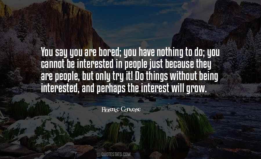 Bored People Quotes #189236