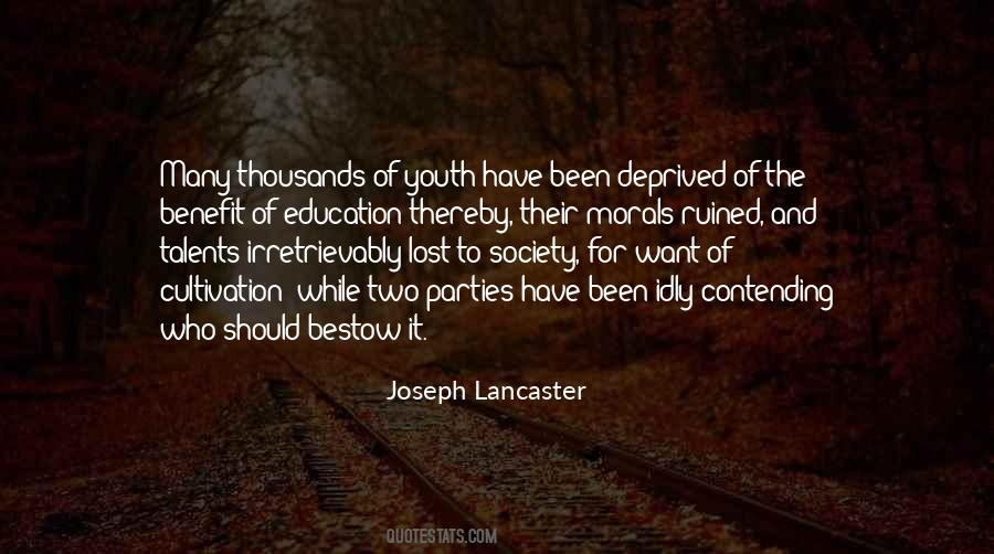 Education Of Youth Quotes #1365285