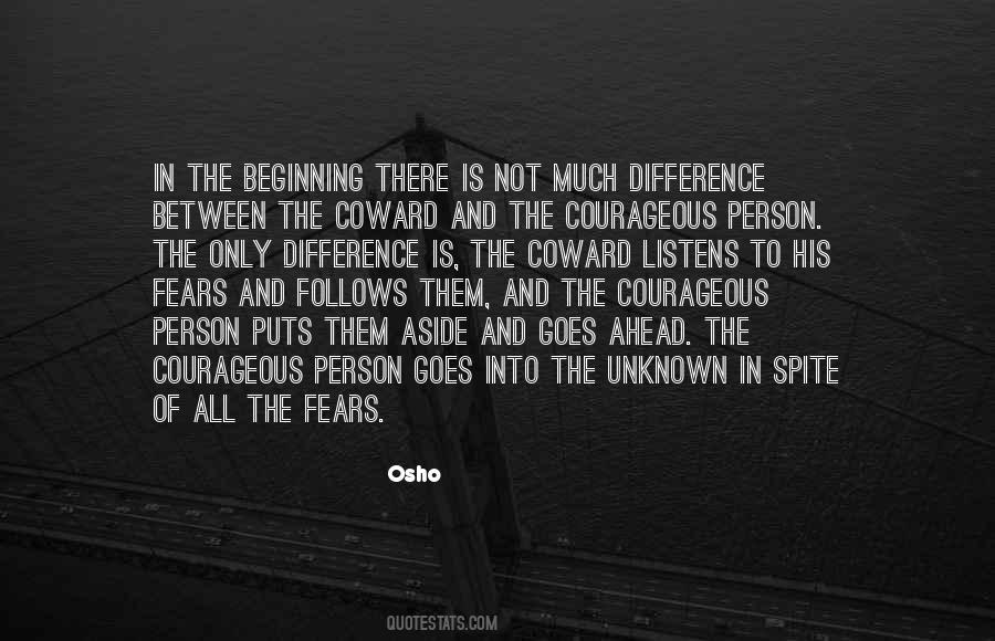 Coward Person Quotes #867112