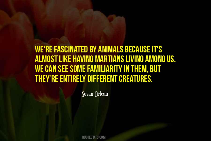 Different Animals Quotes #1623046