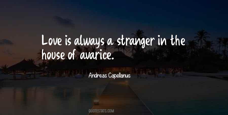 Love Is A Stranger Quotes #66979