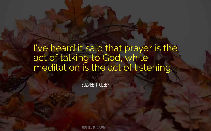 Listening Prayer Quotes #1151668