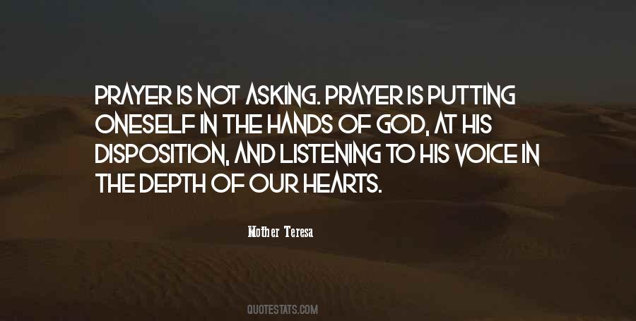 Listening Prayer Quotes #1491361