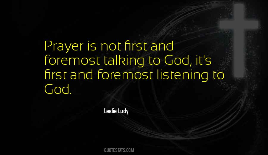 Listening Prayer Quotes #191494