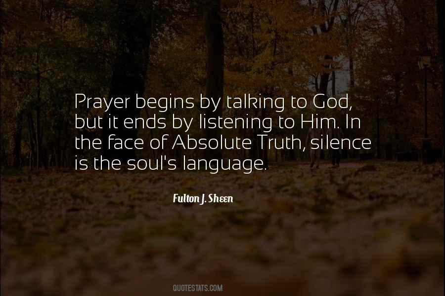 Listening Prayer Quotes #738513