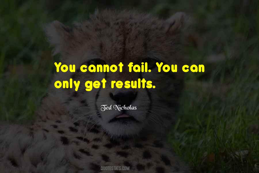 Cannot Fail Quotes #281312