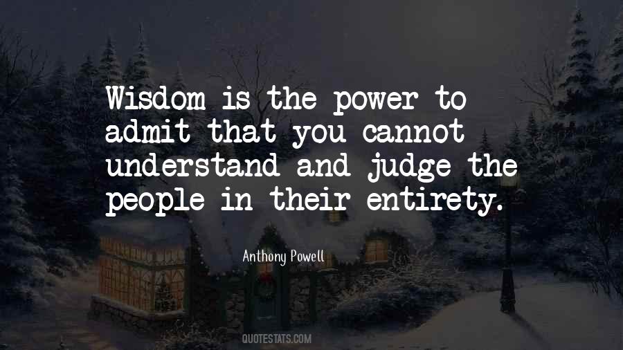 Cannot Judge Quotes #1142551