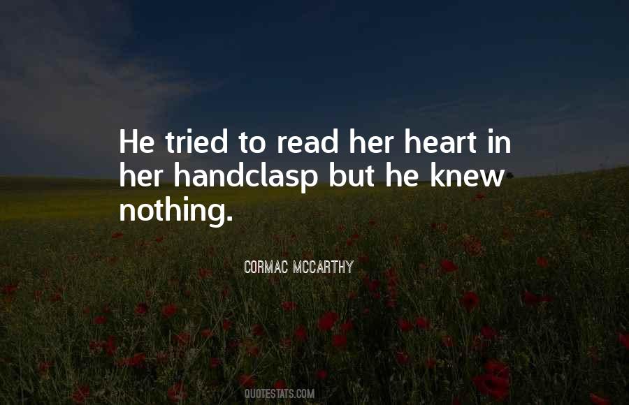Cormac Mccarthy Love Quotes #171470