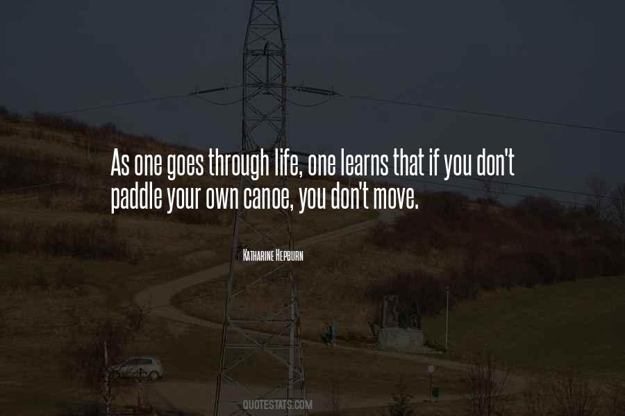 Canoe Paddle Quotes #1356222