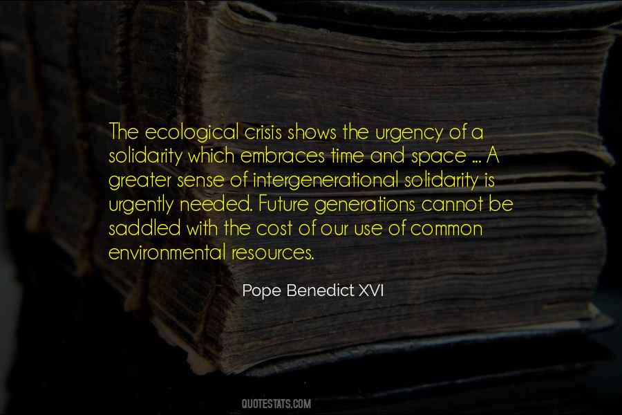 Environmental Crisis Quotes #103898