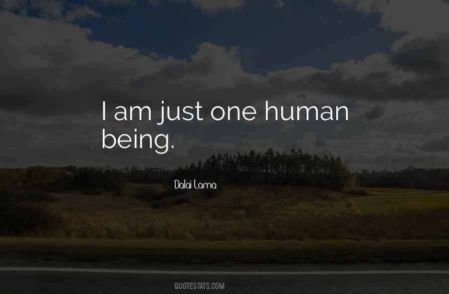 One Human Quotes #1396999