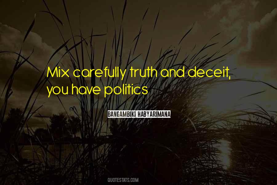 Lies Politics Quotes #1130922