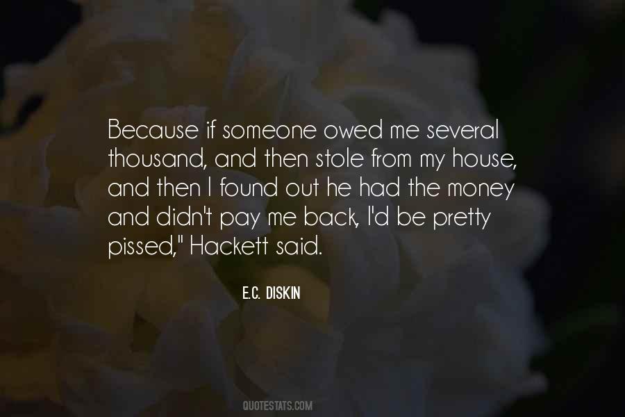 Money That Is Owed Quotes #1103312