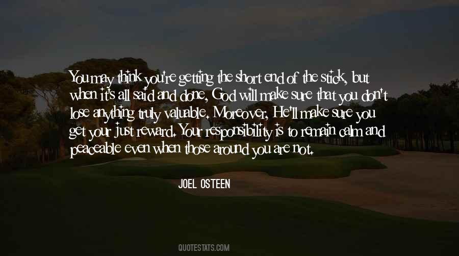 Getting The Short End Of The Stick Quotes #1722039