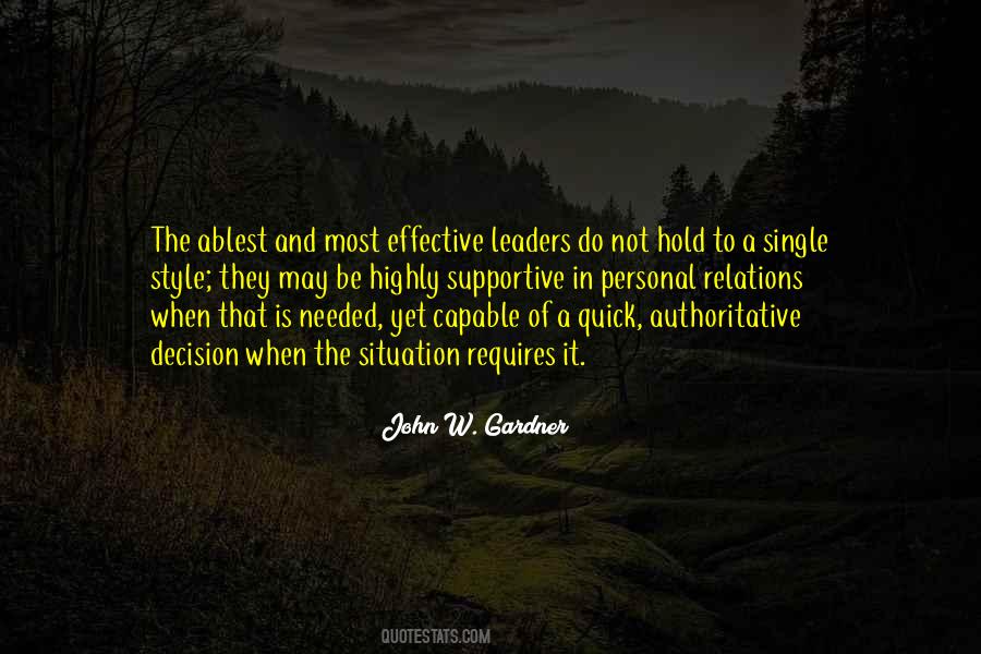 Capable Leader Quotes #1249469